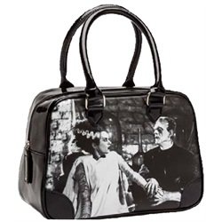 Rock Rebel We Belong Bride of Frankenstein Monsters Goth Handbag Purse