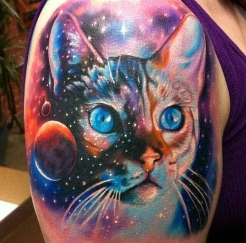 Lovely Cat Tattoo Designs