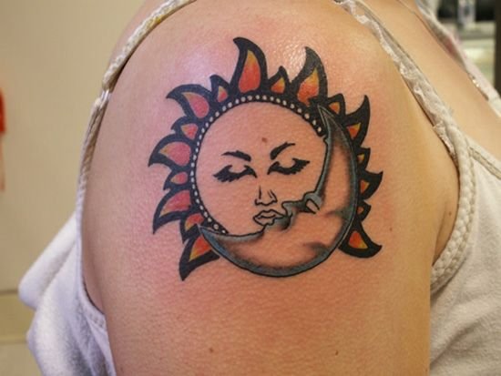 Lovely Sun Tattoo Designs