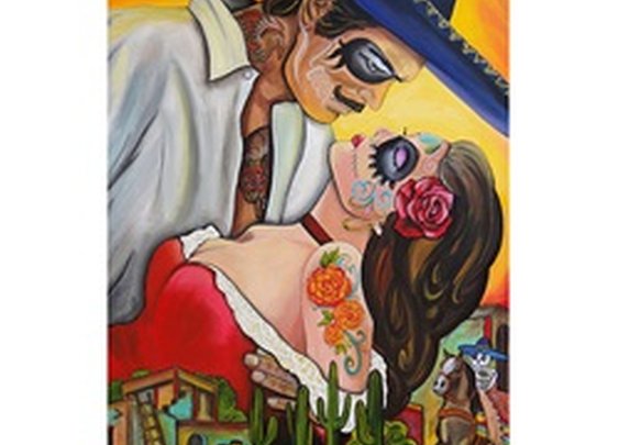 Forever Gone With the Wind by Melody Smith Sugar Skull Fine Art Print