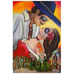 Forever Gone With the Wind by Melody Smith Sugar Skull Fine Art Print