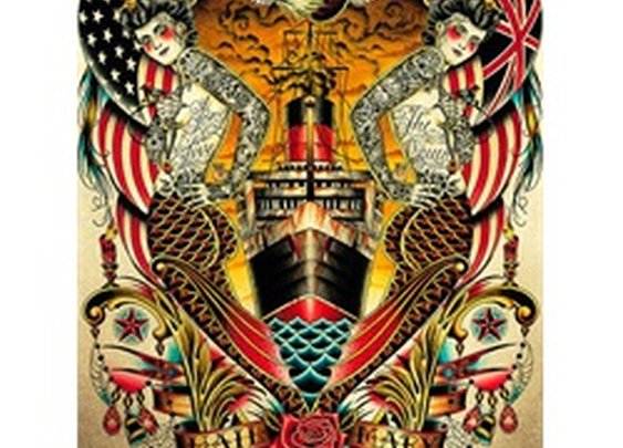 Hail by Tyler Bredeweg Tattooed Mermaids Queen Mary Framed Art Print