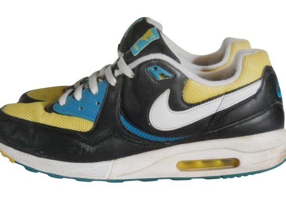 Nike Air Max Light Size 12 Sonic Black White Teal Yellow Sneaker Trainer Men | eBay