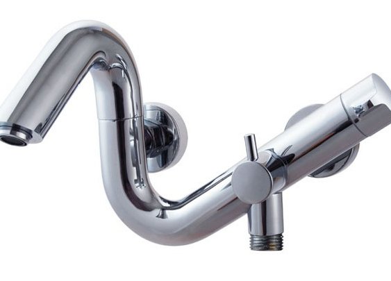 Wall Mount Modern Chrome Finish Hot and Cold bathtub Faucet – FaucetSuperDeal.com