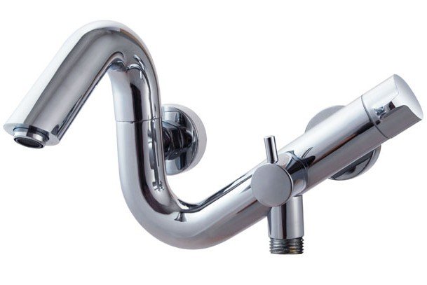 Wall Mount Modern Chrome Finish Hot and Cold bathtub Faucet – FaucetSuperDeal.com