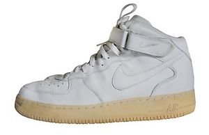Nike Air Force 1 White Mid Size 12 2007 Basketball Shoe Sneaker Trainer | eBay