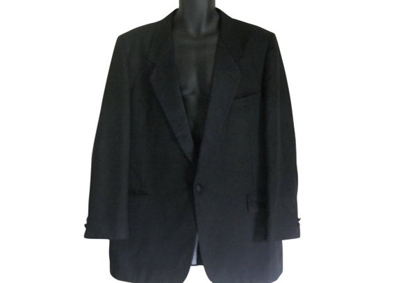 Mens Tuxedo Jacket Black Tuxedo Jacket Mens by ShineBrightVintage
