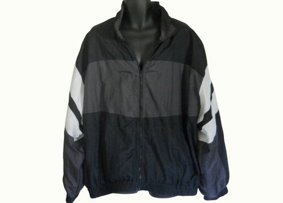 Men Windbreaker Jacket 80s Windbreaker 90s by ShineBrightVintage