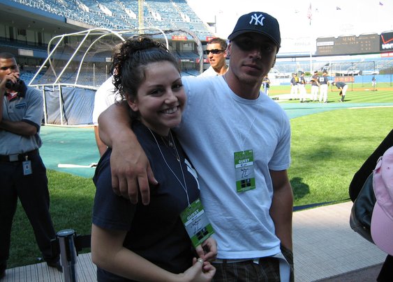 Nick Del Franco plays baseball and visits fans