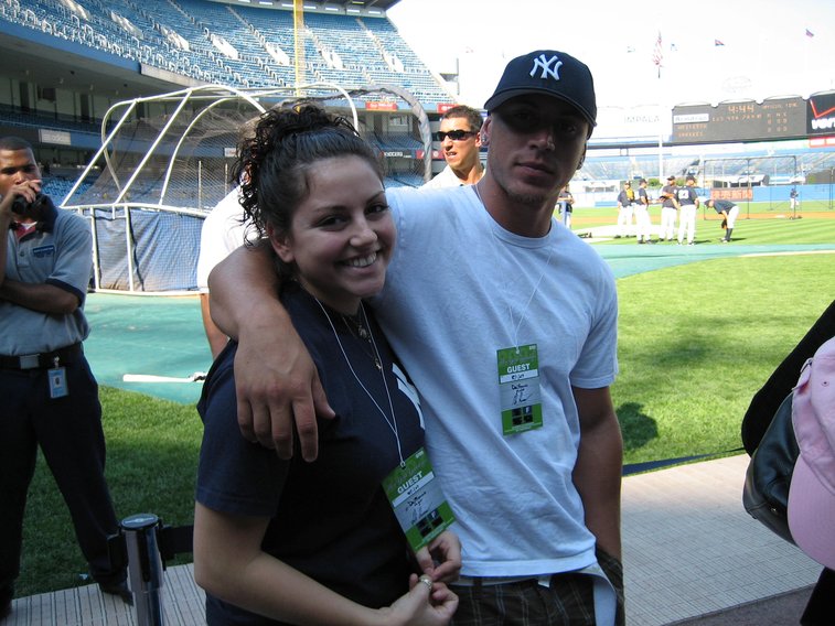 Nick Del Franco plays baseball and visits fans