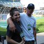 Nick Del Franco plays baseball and visits fans