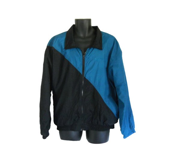 Men Windbreaker Jacket 80s Windbreaker 90s by ShineBrightVintage