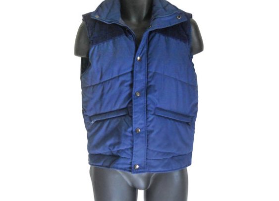 Puffy Vest Winter Vest Men Vest Ski Vest by ShineBrightVintage