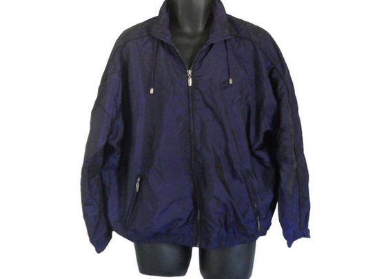 Men Windbreaker Jacket 80s Windbreaker 90s by ShineBrightVintage