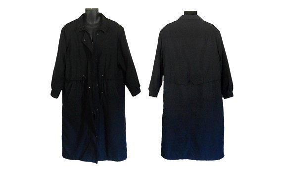 Vintage Men Long Black Winter Coat Long by ShineBrightVintage