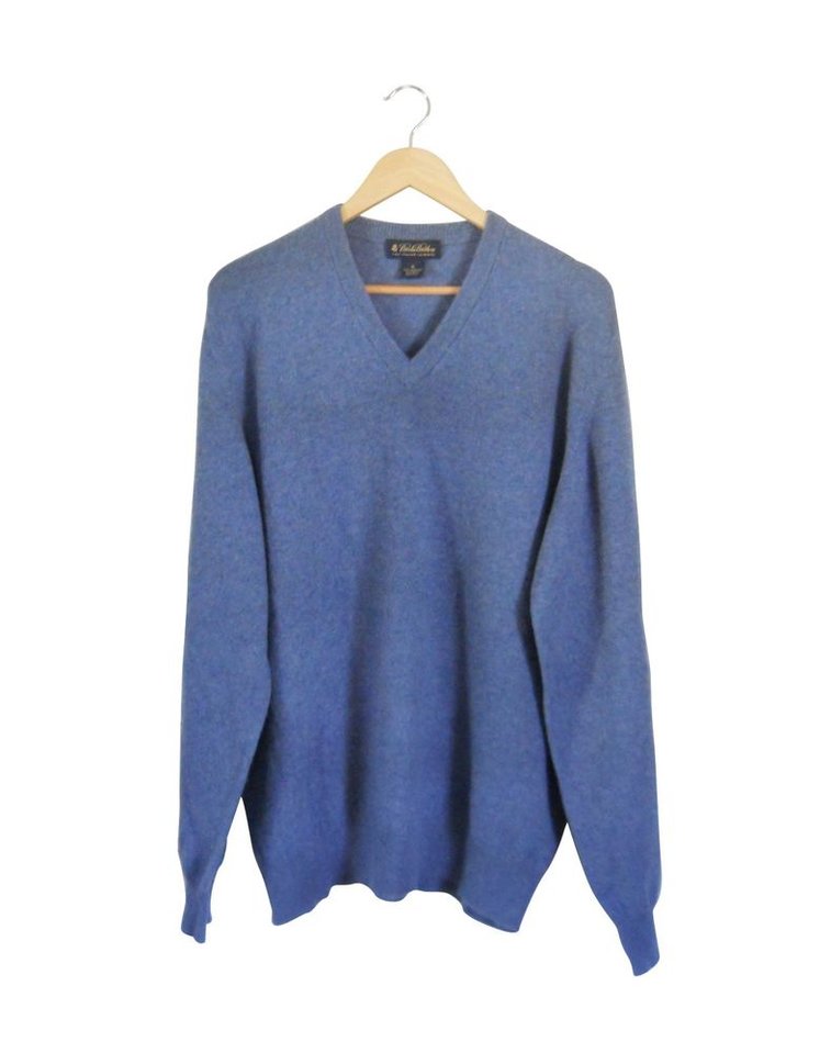 Brooks Brothers Sweater XL Light Blue Cashmere Men V Neck | eBay