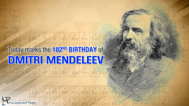 The modern periodic table came to him in a dream