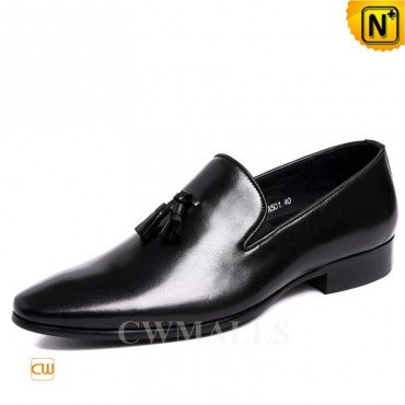 CWMALLS® Mens Tassel Leather Dress Loafers CW716216