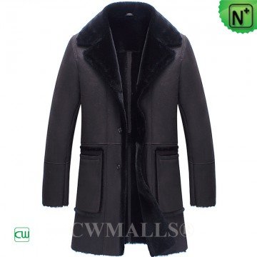 CWMALLS® Custom Shearling Brown Coat CW836063