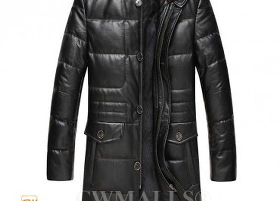 CWMALLS® Kansas City Mink Collar Down Coat CW817005
