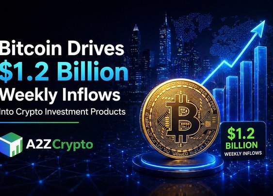 Bitcoin Drives $1.2 Billion Weekly Inflows Into Crypto Investment Products