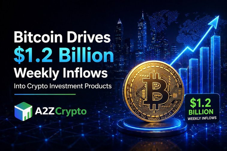 Bitcoin Drives $1.2 Billion Weekly Inflows Into Crypto Investment Products