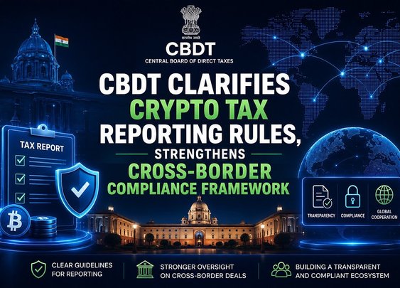 CBDT Clarifies Crypto Tax Reporting Rules, Strengthens Cross-Border Compliance Framework